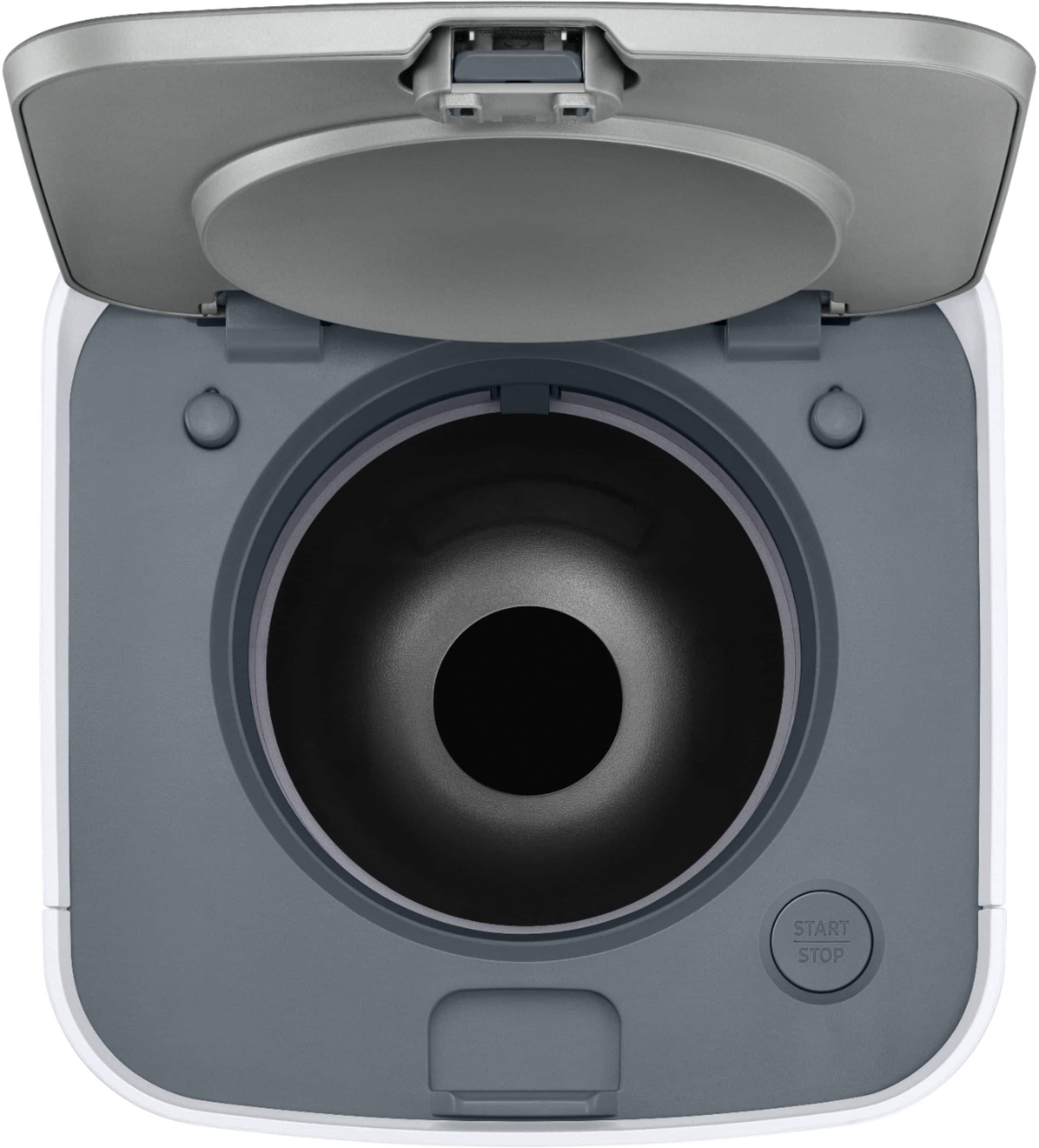 Alt View 14. Samsung - Clean Station Automatic Dustbin - White.