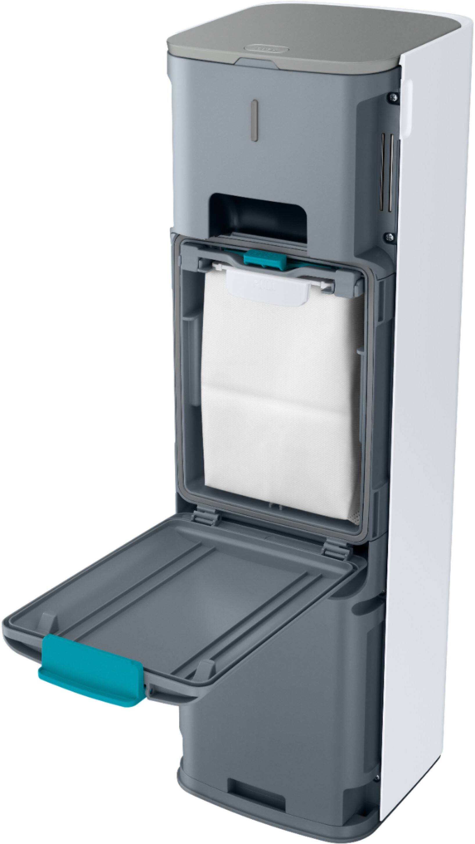 Alt View 16. Samsung - Clean Station Automatic Dustbin - White.