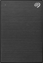 Seagate - One Touch 2TB External USB 3.0 Portable Hard Drive with Rescue Data Recovery Services - Black - Front_Zoom