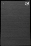 Front. Seagate - One Touch 1TB External USB 3.0 Portable Hard Drive with Rescue Data Recovery Services - Black.