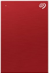 Seagate - One Touch 2TB External USB 3.0 Portable Hard Drive with Rescue Data Recovery Services - Red - Front_Zoom