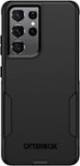 Front. OtterBox - Commuter Series for Samsung Galaxy S21 Ultra 5G - Black.