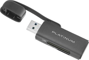 Platinum™ - UHS-I USB 3.2 Gen 1 Memory Card Reader - Black - Front_Zoom