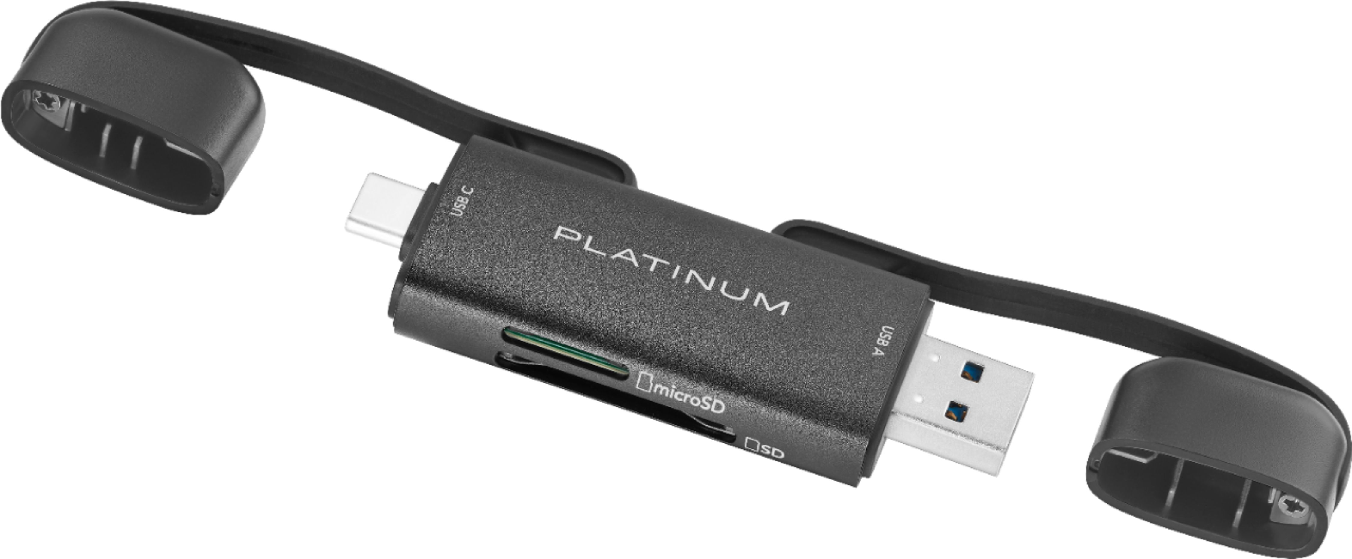 Platinum™ UHS-I USB-C/USB 3.2 Gen 1 Memory Card Reader Black PT