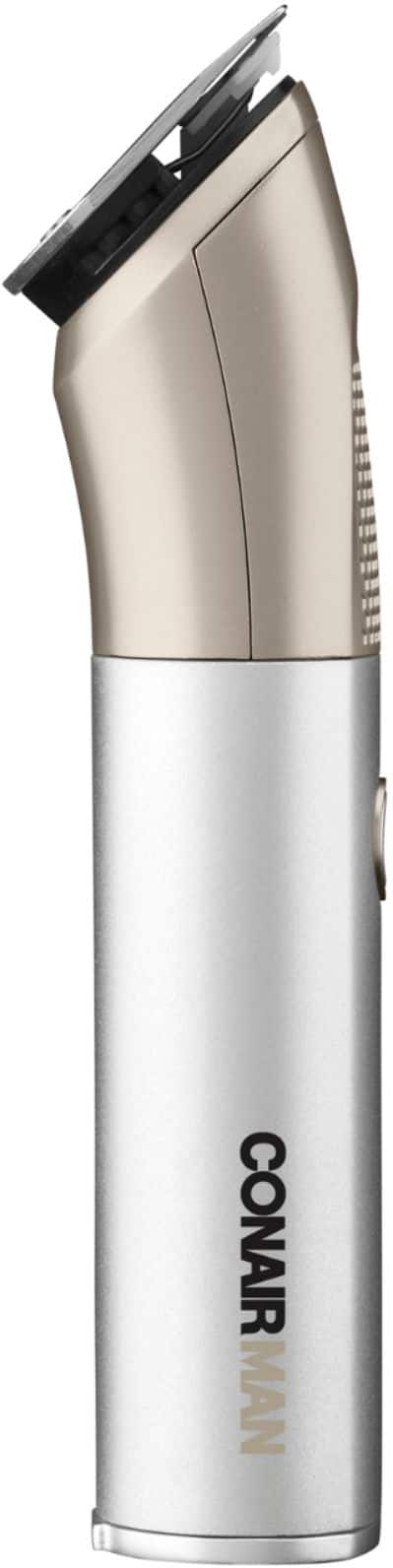 Alt View 11. Conair - Metal Series High Performance Rechargeable Hair Trimmer Dry - Silver.
