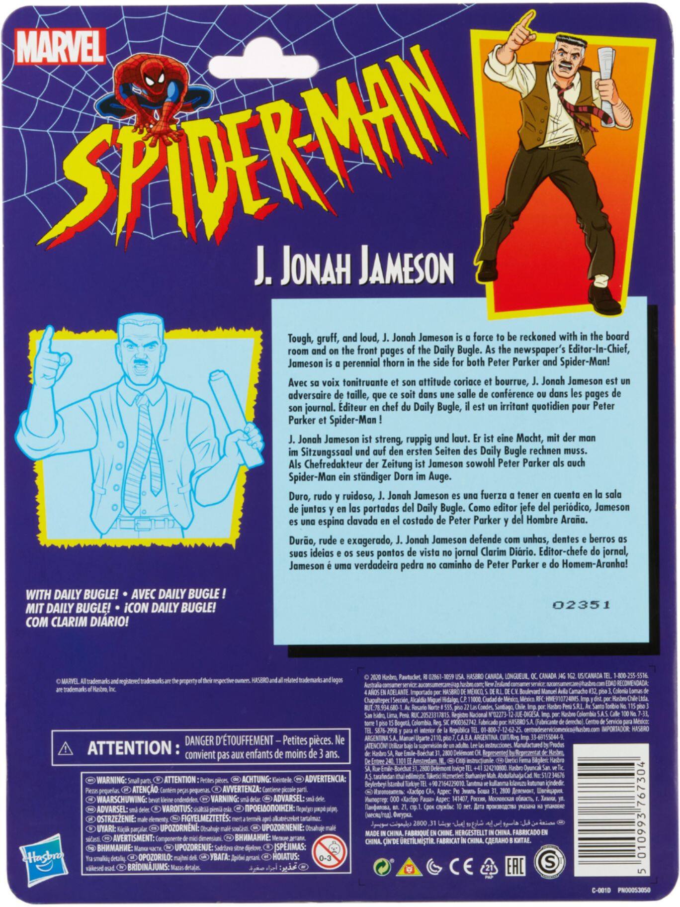 Alt View 14. Marvel - Hasbro Marvel Legends 6-inch J. Jonah Jameson Vintage Collection Figure.