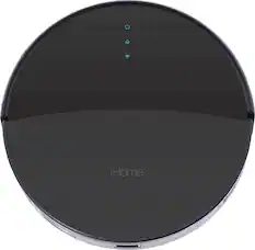 Front. iHome - AutoVac Eclipse Wi-Fi Connected Robot Vacuum & Mop with Mapping HomeMap Navigation and HyperDrive Technology - Black.