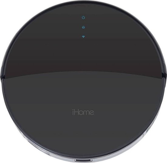 Front Zoom. iHome - AutoVac Eclipse Wi-Fi Connected Robot Vacuum & Mop with Mapping HomeMap Navigation and HyperDrive Technology - Black.