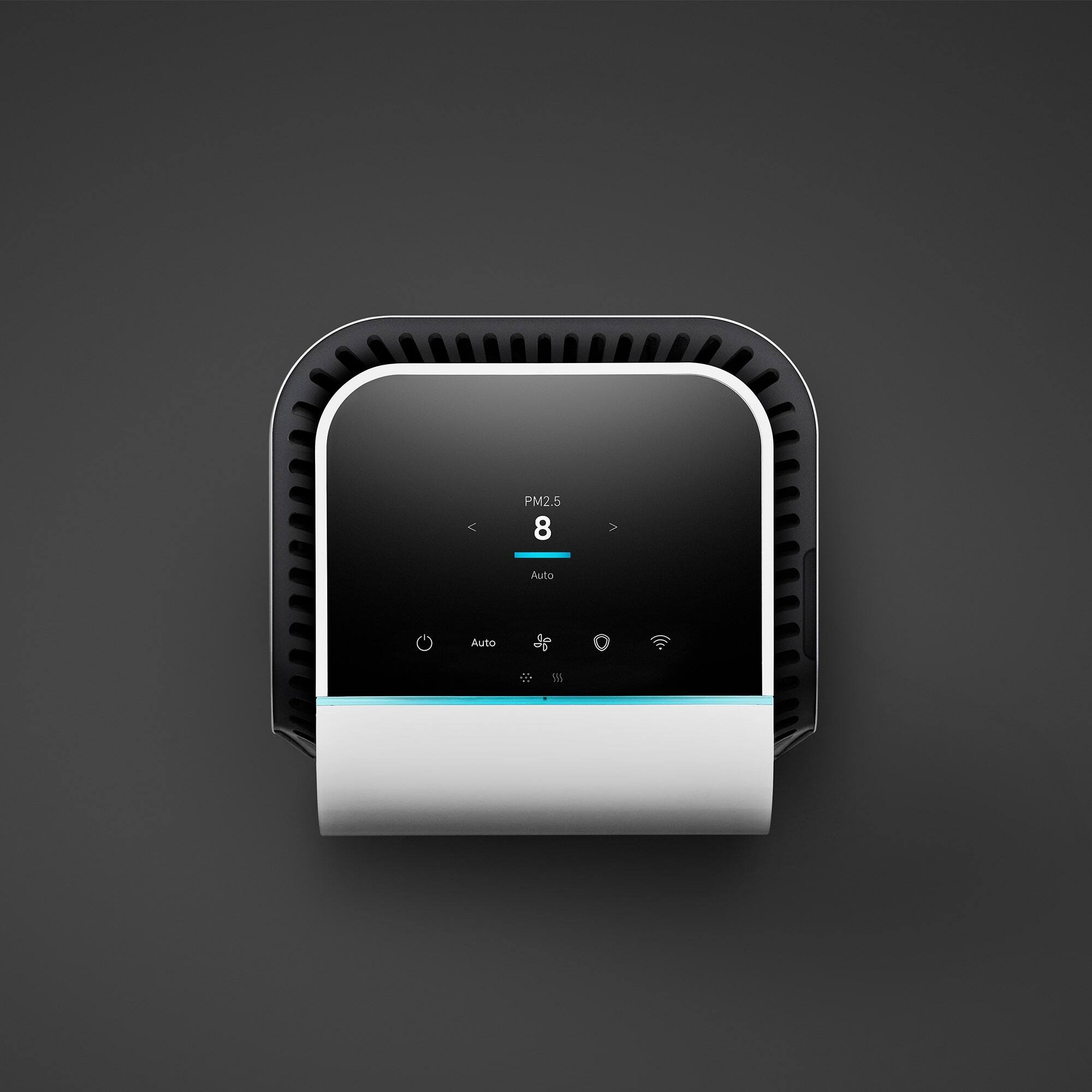 Left. Blueair - Protect 7470i Smart WiFi Air Purifier, 418 Sq. Ft - White.