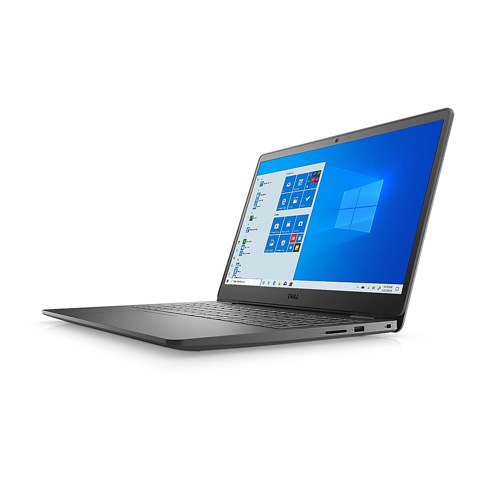 Angle View: Dell - Inspiron 15.6" HD Laptop - AMD Ryzen 7 - 12GB Memory - 512GB Solid State Drive - Black