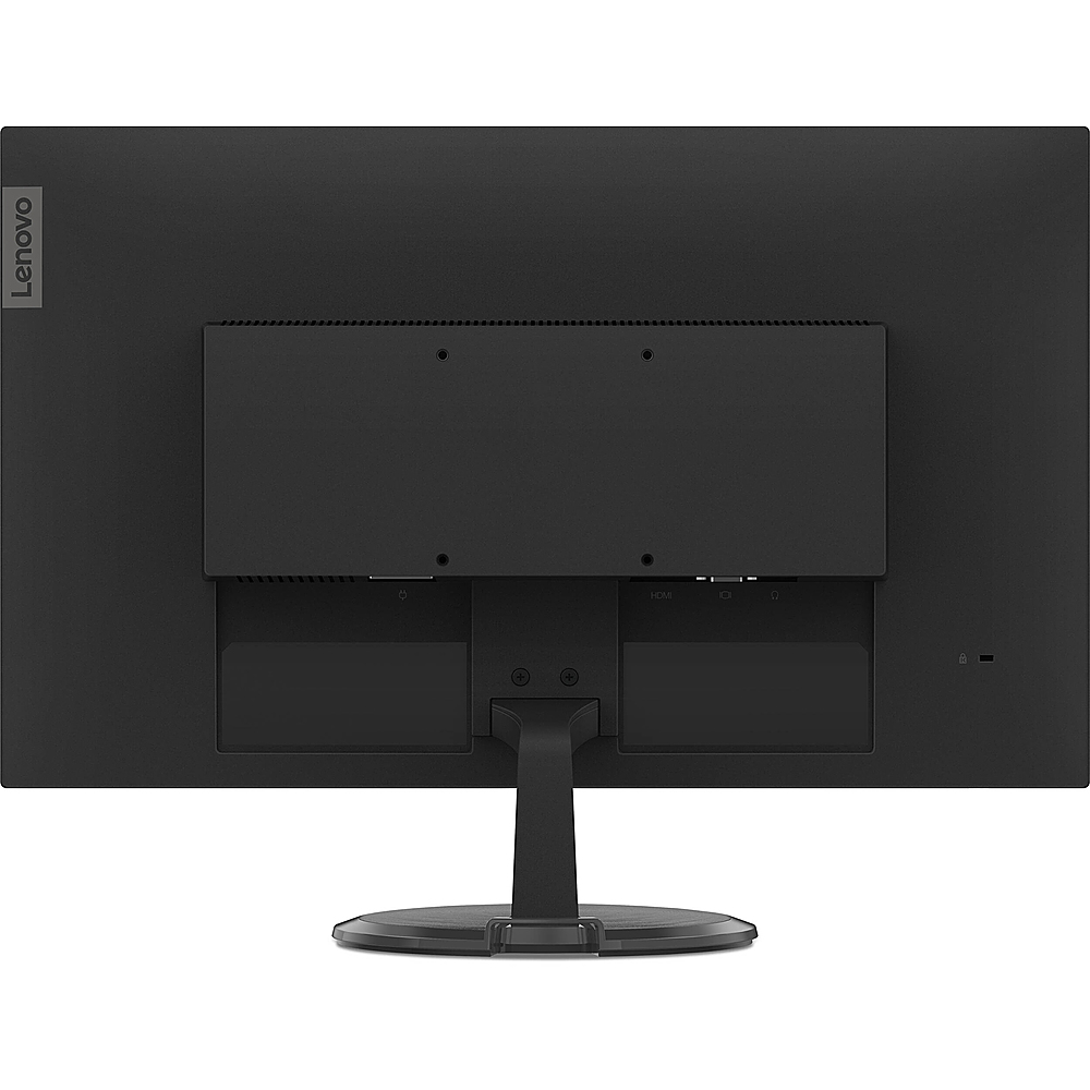 Back View: Lenovo - D24-20 23.8" Full HD Widescreen FreeSync and G-SYNC Compatible LCD Gaming Monitor (VGA, HDMI) - Black