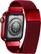 Alt View 14. Platinum™ - Magnetic Stainless Steel Mesh Band for Apple Watch 42, 44, 45mm (Series 1-8) and Apple Watch Ultra 49mm - Red.