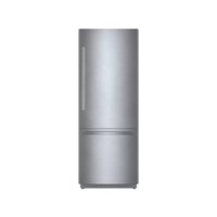 Bosch - Benchmark 16 cu. ft. Bottom Freezer Counter-Depth Refrigerator - Stainless steel - Front_Zoom