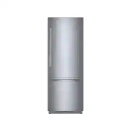 Bosch - Benchmark Series 16 Cu. Ft. Bottom-Freezer Counter-Depth Smart Refrigerator - Stainless Steel
