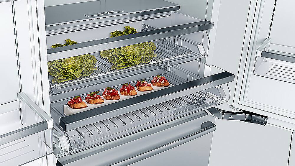 Alt View 13. Bosch - Benchmark Series 16 Cu. Ft. Bottom-Freezer Counter-Depth Smart Refrigerator - Stainless Steel.