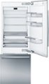 Alt View Zoom 1. Bosch - Benchmark 16 cu. ft. Bottom Freezer Counter-Depth Smart Refrigerator - Stainless steel.