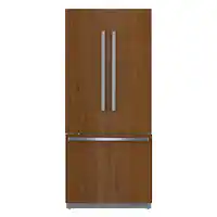 Bosch - Benchmark Series 19.4 Cu. Ft. French Door Built-In Counter-Depth Smart Refrigerator - Custom Panel Ready - Front_Zoom