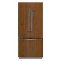 Bosch - Benchmark 19.4 cu. ft. French Door Built-In Smart Refrigerator - Custom Panel Ready - Front_Zoom