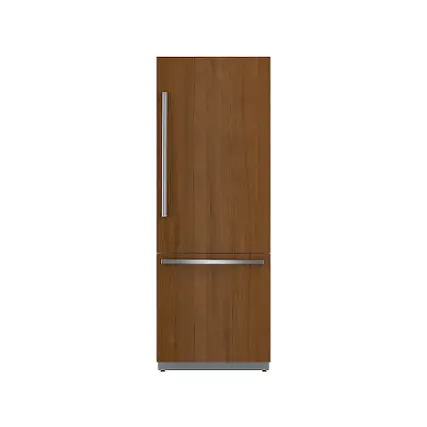 Front. Bosch - Benchmark Series 16 Cu. Ft. Bottom-Freezer Built-In Smart Refrigerator - Custom Panel Ready.