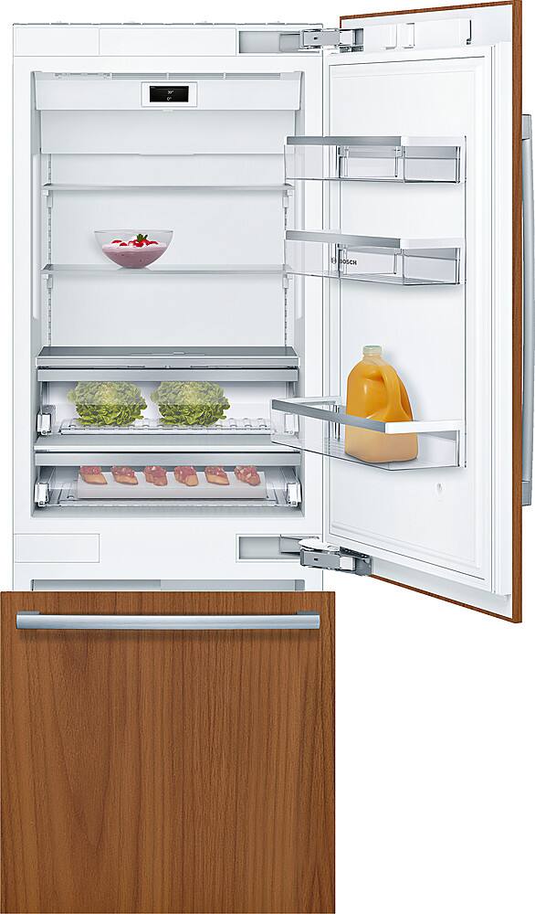 Alt View 11. Bosch - Benchmark Series 16 Cu. Ft. Bottom-Freezer Built-In Smart Refrigerator - Custom Panel Ready.