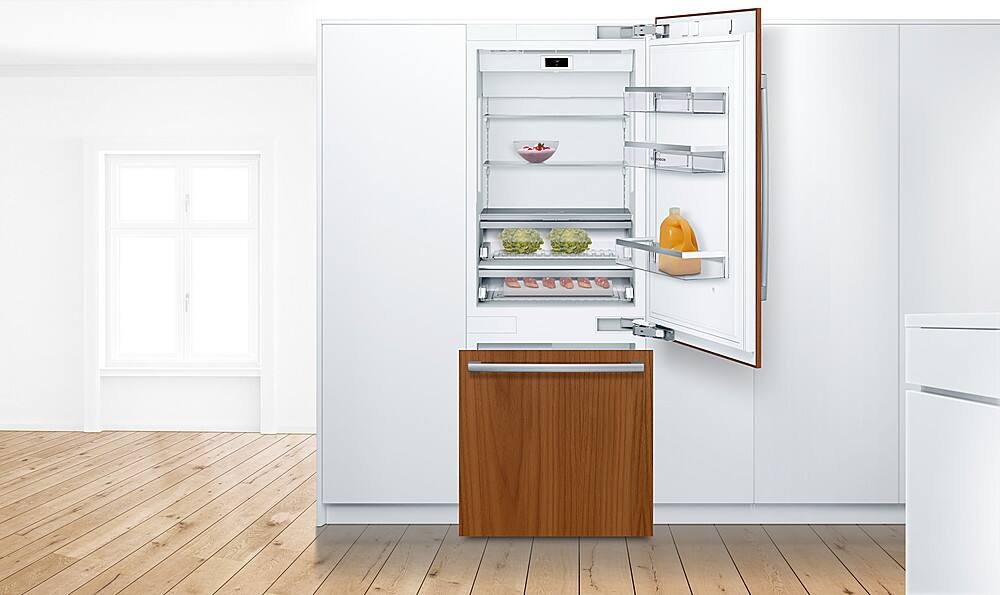Alt View 12. Bosch - Benchmark Series 16 Cu. Ft. Bottom-Freezer Built-In Smart Refrigerator - Custom Panel Ready.
