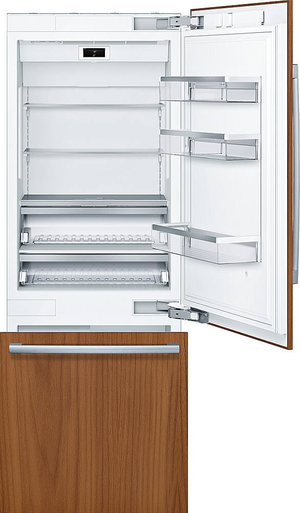 Alt View 2. Bosch - Benchmark Series 16 Cu. Ft. Bottom-Freezer Built-In Smart Refrigerator - Custom Panel Ready.