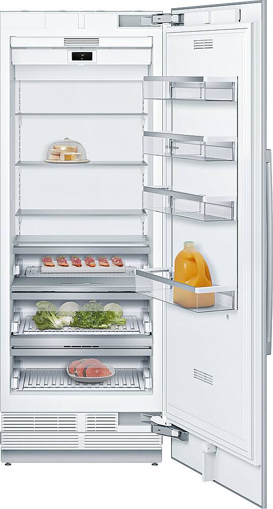 Alt View 3. Bosch - Benchmark Series 16.8 Cu. Ft. Column Counter-Depth Smart Refrigerator - Custom Panel Ready.