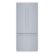 Front. Bosch - Benchmark Series 19.4 Cu. Ft. French Door Built-In Smart Refrigerator - Stainless Steel.