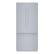 Front. Bosch - Benchmark Series 19.4 Cu. Ft. French Door Built-In Smart Refrigerator - Stainless Steel.