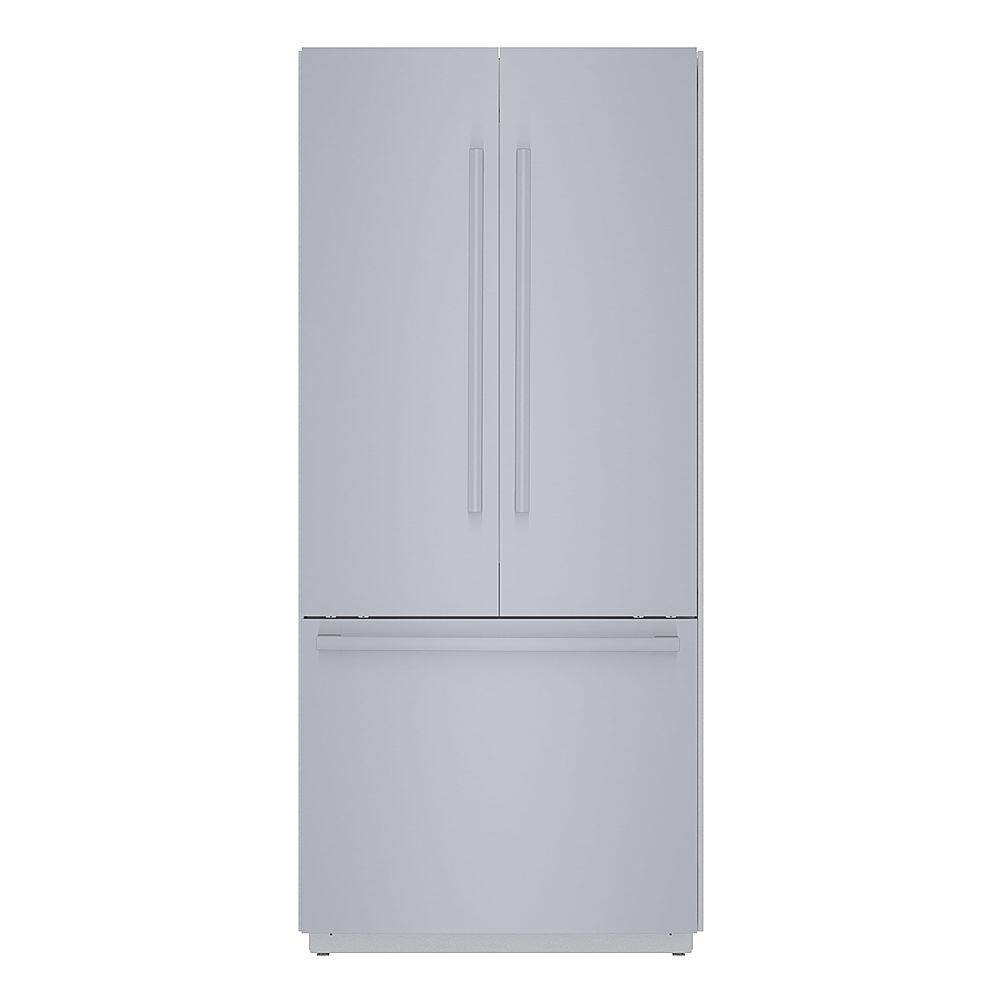 Front. Bosch - Benchmark Series 19.4 Cu. Ft. French Door Built-In Smart Refrigerator - Stainless Steel.