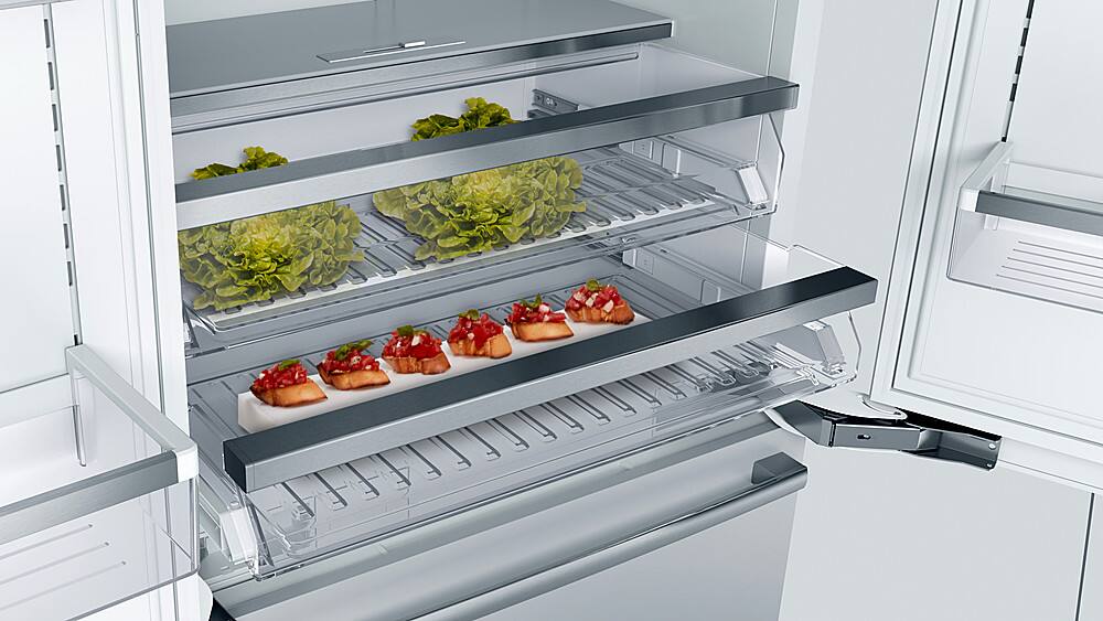 Alt View 11. Bosch - Benchmark Series 19.4 Cu. Ft. French Door Built-In Smart Refrigerator - Stainless Steel.