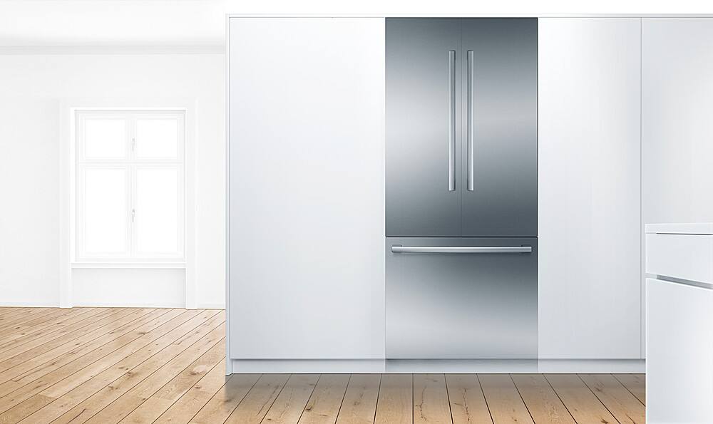 Alt View 13. Bosch - Benchmark Series 19.4 Cu. Ft. French Door Built-In Smart Refrigerator - Stainless Steel.