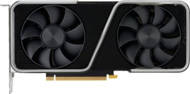 NVIDIA GeForce RTX 3060 Ti 8GB GDDR6 PCI Express 4.0 Graphics Card - Steel and Black - Front_Zoom