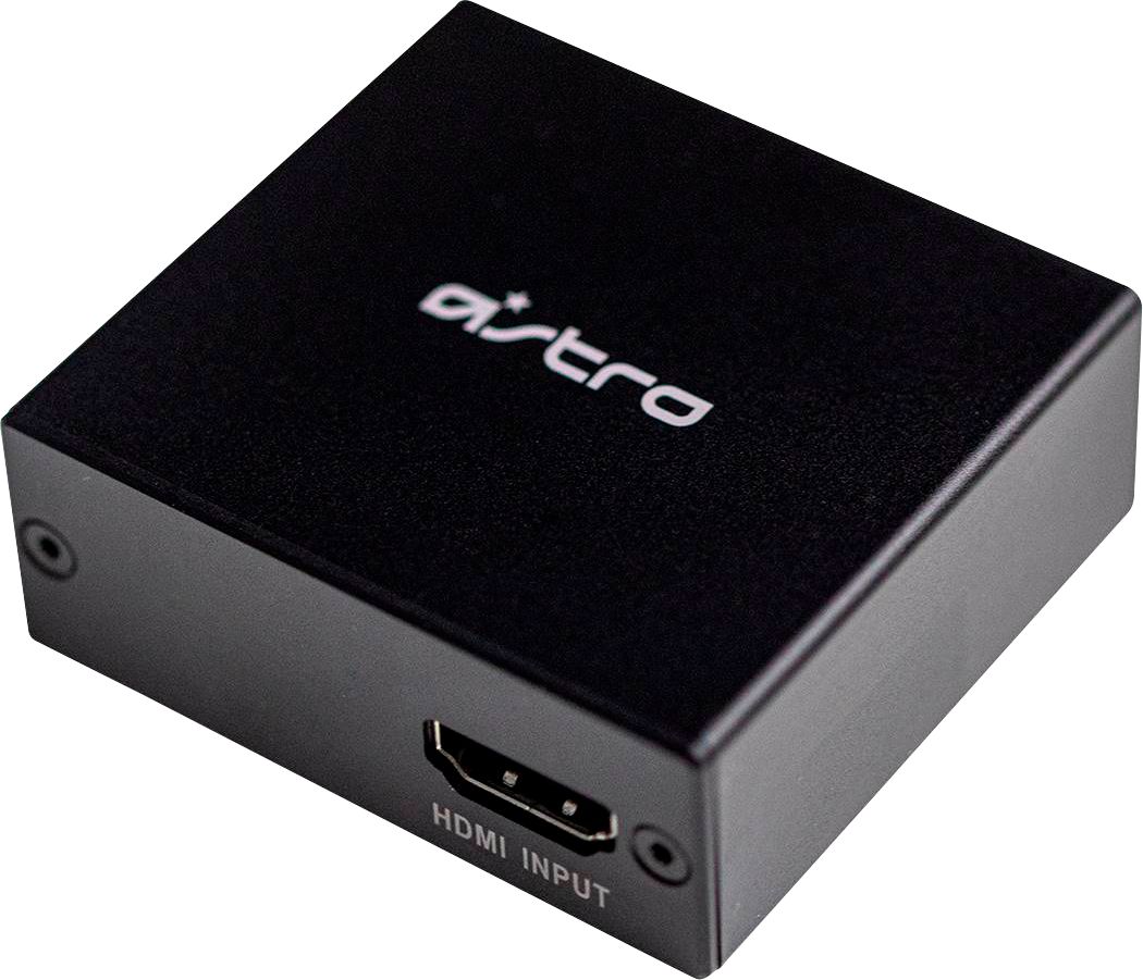 Left View: Astro Gaming - 1' HDMI Female Adapter for PlayStation 5 - Black