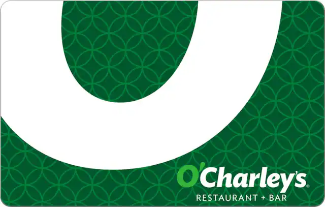 Front. O'Charley's - $25 Gift Card.