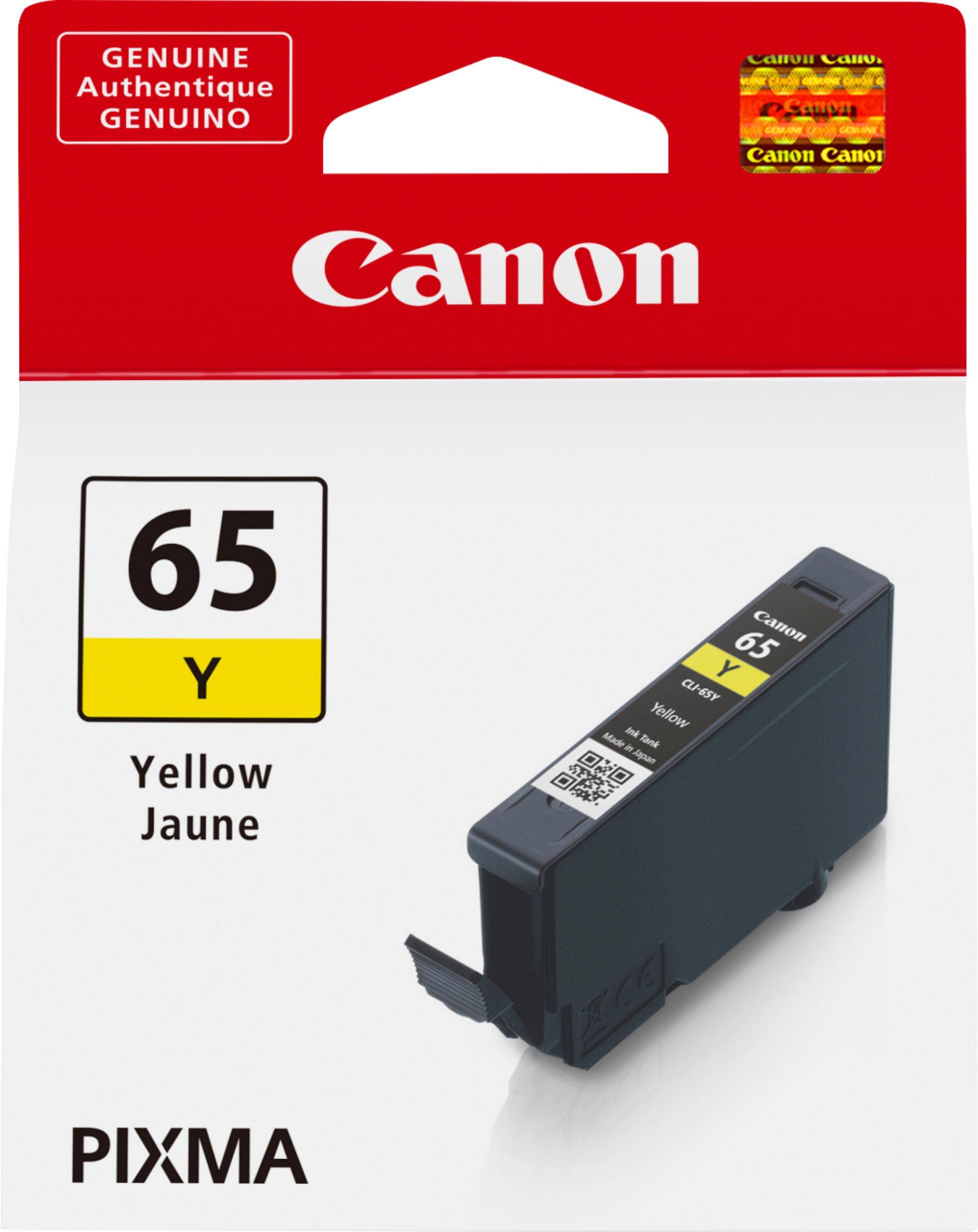 Front. Canon - CL - 65 Standard Capacity Ink Cartridge - Yellow.