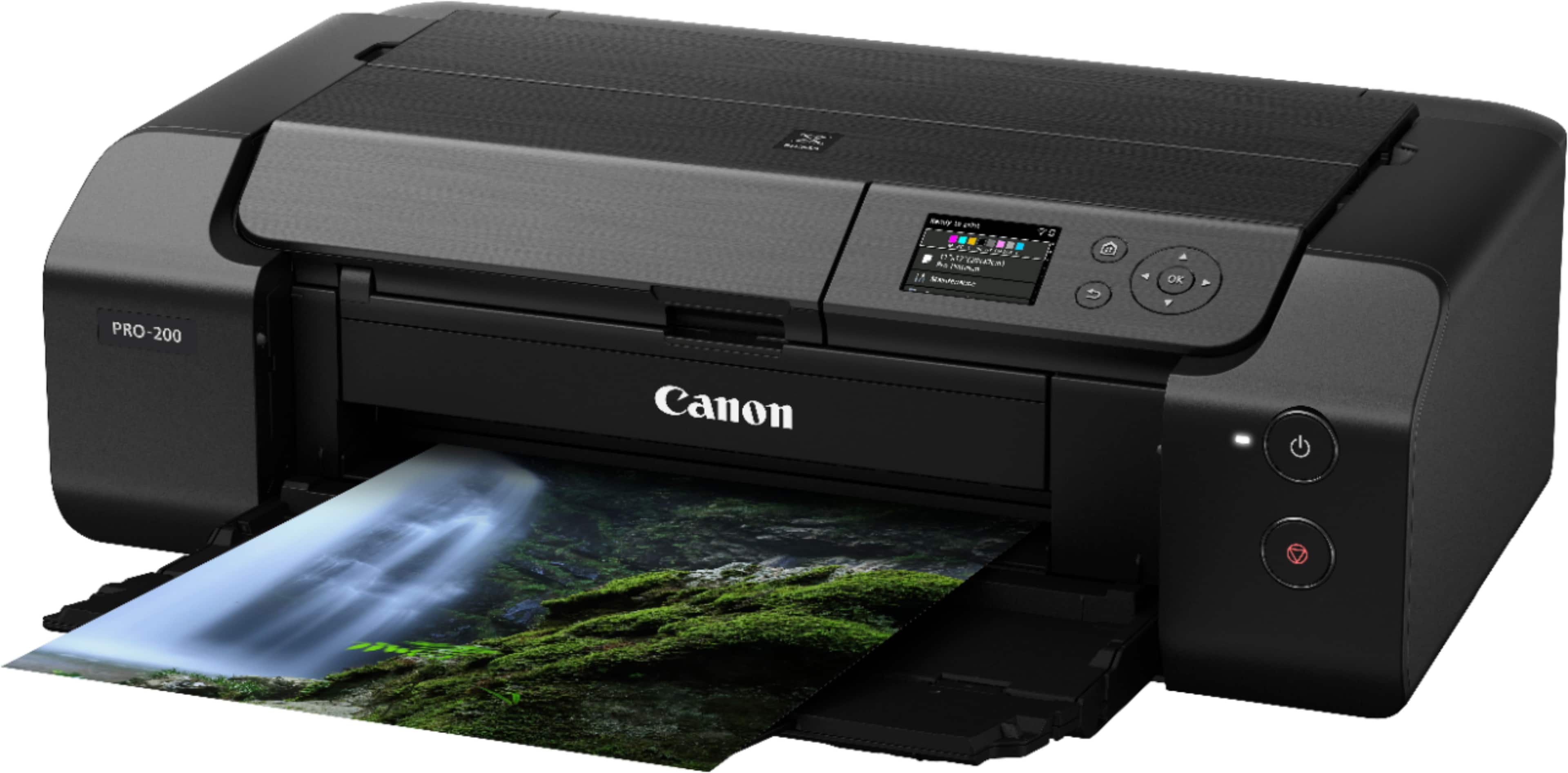 Angle. Canon - PIXMA PRO-200 Wireless Inkjet Printer - Black.