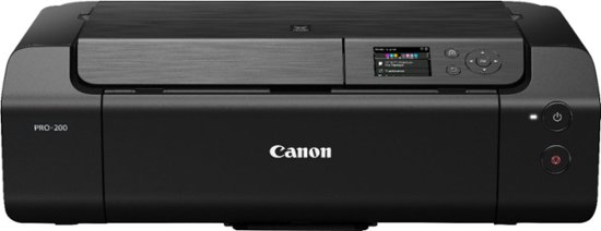 Front Zoom. Canon - PIXMA PRO-200 Wireless Inkjet Printer - Black.