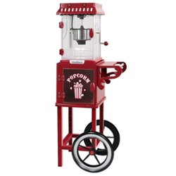 WestBend - 2.5-Ounce Popcorn Cart Popcorn Popper Machine - Red - Front_Zoom