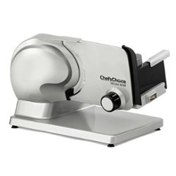 Chef'sChoice - 7-Inch Electric Meat Slicer with Removable Blade and Tilted Food Carriage - Gray - Angle_Zoom