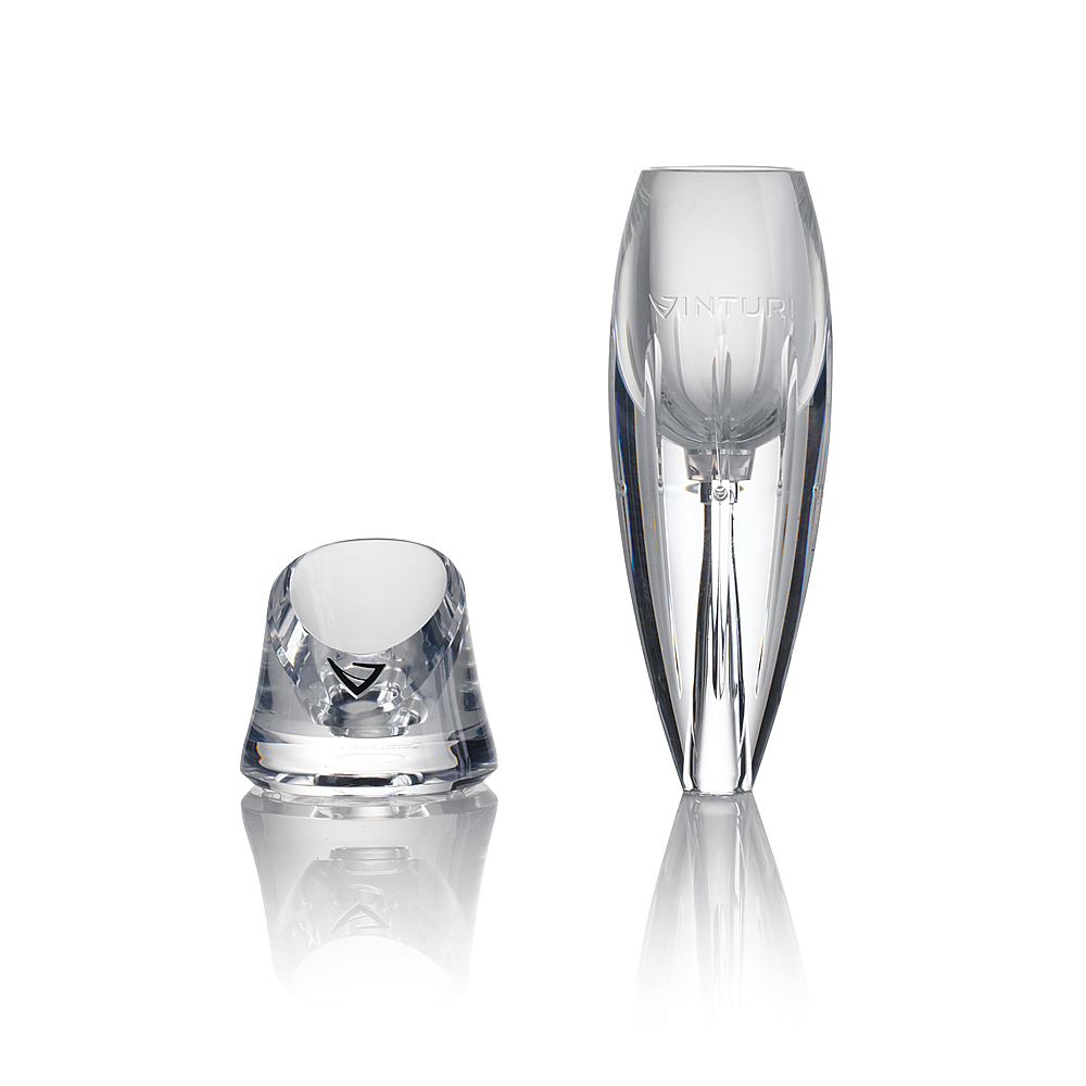 Angle View: Vinturi - Reserve Red Wine Aerator with Acrylic No-Drip Base - Clear