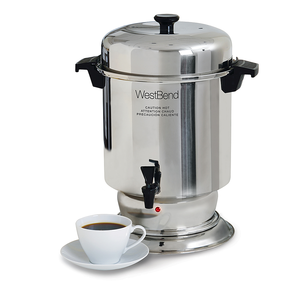 Best Buy: WestBend 55-Cup Large Capacity Commercial Coffee Urn Silver 13550