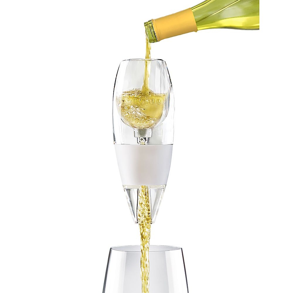 Angle View: Vinturi - White Wine Aerator with No-Drip Base - Clear