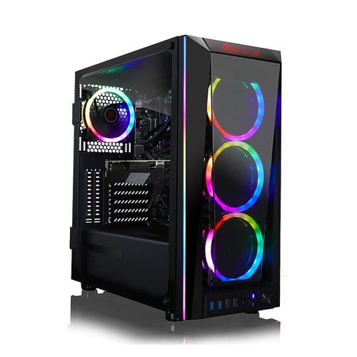 CLX - SET Gaming Desktop - Intel Core i7 10700KF - 16GB Memory - NVIDIA GeForce RTX 3070 - 480GB SSD + 2TB HDD - Black-Front_Standard 