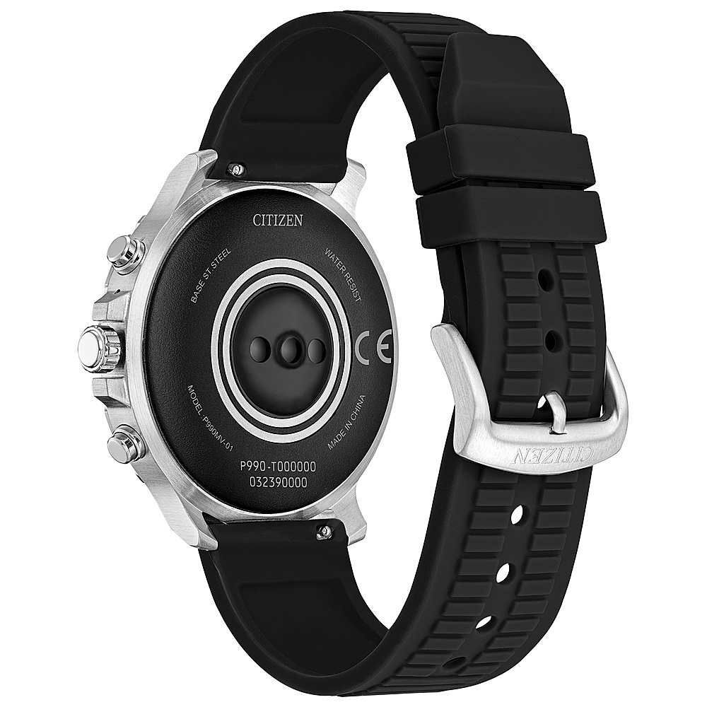 Democratie nogmaals koffie Citizen CZ Smart HR Heart Rate Smartwatch 46mm Black Silicon Stainless  Steel watch, Powered by Google Wear OS Black MX0000-07X - Best Buy