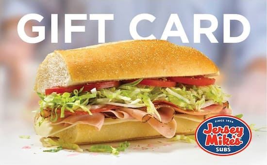 Jersey Mikes 25 Gift Card Digital
