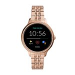 Front Zoom. Fossil - Gen 5e Smartwatch 42mm Stainless Steel with Glitz - Rose Gold-Tone.