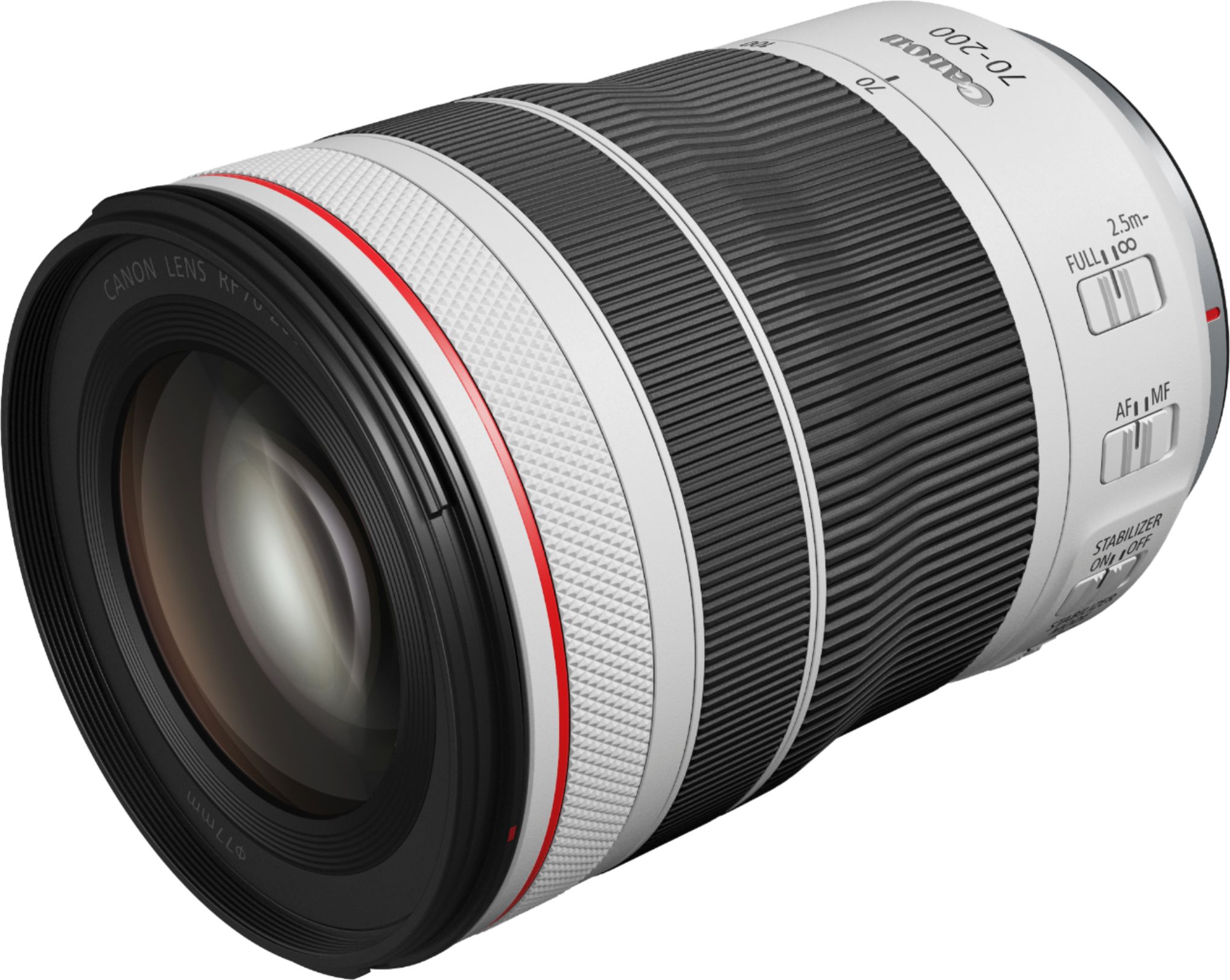 Angle View: Canon - EF70-300 IS II USM Telephoto Zoom Lens for DSLR Cameras - black