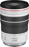 Canon - RF 70-200mm f/4 L IS USM Telephoto Zoom Lens for RF Mount Cameras - White - Front_Zoom
