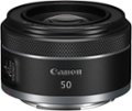 Front Zoom. Canon - RF 50mm f/1.8 STM Standard Prime Lens for RF Mount Cameras - Black.